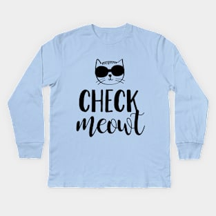 Check Meowt Kids Long Sleeve T-Shirt